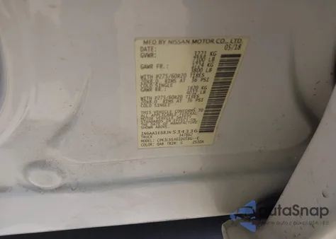 2018 Nissan Titan Sv from USA, damaged, VIN 1N6AA1E68JN534336